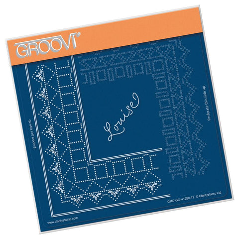 Princess Louise Lace Corner Duet <br/>A5 Square Groovi Piercing Grid