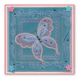 Nested Scallops Circles & Squares <br/>A5 Square Groovi Plate Set