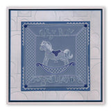 Nested Squares Extension & Alphabet Frame <br/>A4 Square Groovi Plate