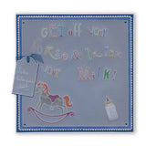 Nested Squares Extension & Alphabet Frame <br/>A4 Square Groovi Plate