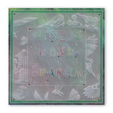 Nested Squares Extension & Alphabet Frame <br/>A4 Square Groovi Plate