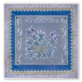 Nested Squares Extension & Alphabet Frame <br/>A4 Square Groovi Plate