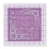 Nested Squares Extension & Alphabet Frame <br/>A4 Square Groovi Plate