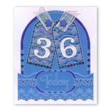 Open Number Three <br/>A6 Square Groovi Baby Plate <br/>(Set GRO-WO-40496-XX)