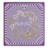 Ivy Wreath <br/>A5 Square Groovi Plate <br/>(Set GRO-AN-40108-03)
