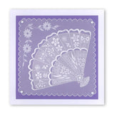 Oriental Fan & Bamboo Set <br/> A5 Square Groovi Plates (Set of 2)