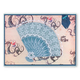 Oriental Fan & Bamboo Set <br/> A5 Square Groovi Plates (Set of 2)