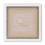 Kensington Palace Lace Corner Duet <br/>A5 Square Groovi Piercing Grid