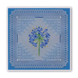 Hampton Court Palace Lace Corner Duet <br/>A5 Square Groovi Piercing Grid