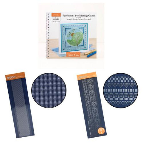 Clarity ii Book: Parchment Perforating Guide Bundle <br/>for Straight Border Pattern Grid No. 1