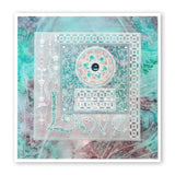 Nested Squares Picot Cut <br/>A4 Square Groovi Plate