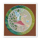 Nested Circles Picot Cut <br/>A4 Square Groovi Plate