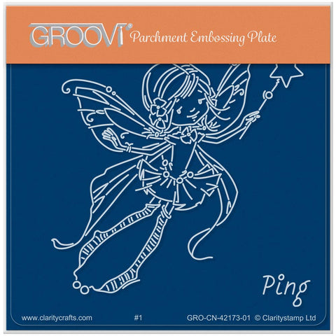 Ping - Whimsy Poppet A6 Square Groovi Plate