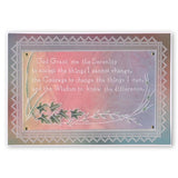 Serenity Prayer <br/>A5 Groovi Plate <br/>(Set GRO-WO-40541-04)