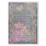 Happiness is as a Butterfly <br/>A5 Groovi Plate <br/>(Set GRO-WO-40543-04)