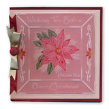 Jayne's Poinsettia <br/>A5 Square Groovi Plate <br/>(Set GRO-FL-40420-03)