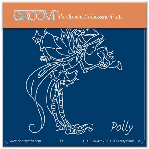 Polly - Whimsy Poppet A6 Square Groovi Plate