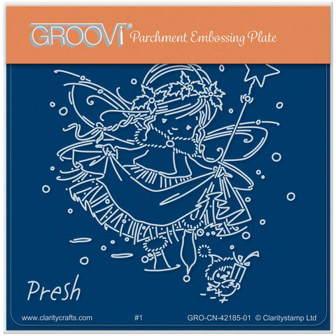 Presh - Christmas Poppet A6 Square Groovi Plate