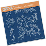 Jayne's Roses <br/>A5 Square Groovi Plate