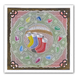 Christmas Rounds Collection <br/>A5 Square Groovi Plate Set