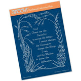 Serenity Prayer <br/>A5 Groovi Plate <br/>(Set GRO-WO-40541-04)