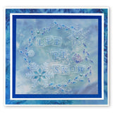 Large Snowflakes Duet <br/>A5 Square Groovi Plate & Grid Set