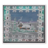 Large Snowflakes Duet <br/>A5 Square Groovi Plate & Grid Set