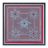 Large Snowflakes <br/>A5 Square Groovi Piercing Grid