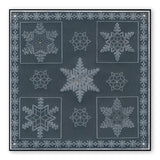 Large Snowflakes Duet <br/>A5 Square Groovi Plate & Grid Set