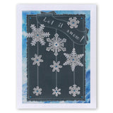 Large Snowflakes Duet <br/>A5 Square Groovi Plate & Grid Set