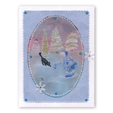 Large Snowflakes Duet <br/>A5 Square Groovi Plate & Grid Set