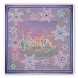 Large Snowflakes Duet <br/>A5 Square Groovi Plate & Grid Set