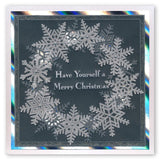 Large Snowflakes Duet <br/>A5 Square Groovi Plate & Grid Set