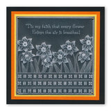 Spring Bouquet <br/>A5 Square Groovi Plate <br/>(Set GRO-FL-40935-03)
