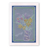 Spring Bouquet <br/>A5 Square Groovi Plate <br/>(Set GRO-FL-40935-03)