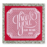 Thank You <br/>A5 Square Groovi Plate <br/>(Set GRO-WO-40282-03)