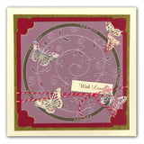 Sprig Swirl <br/>A5 Square Groovi Plate <br/>(Set GRO-BI-40043-03)