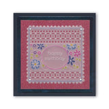 Tina's Floral Panel <br/>A6 Square Groovi Baby Plate