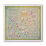 Tina's Floral Petites Collection <br/>A6 Square Groovi Baby Plates & Spacers Set