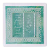 Tina's Meadow Flowers <br/>A6 Square Groovi Baby Plate