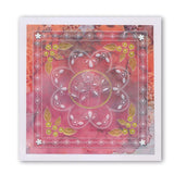 Tina's Floral Window <br/>A6 Square Groovi Baby Plate