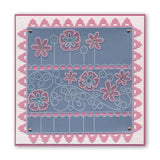 Tina's Floral Panel <br/>A6 Square Groovi Baby Plate