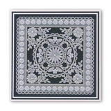Tina's Symmetrical Floral Round <br/>A5 Square Groovi Plate