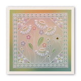 Tina's Flower Frames Quartet <br/>A5 Square Groovi Plate Set