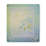 Tina's Daisy Frame & Dandelion Tag <br/>A5 Square Groovi Plate