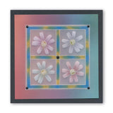 Baby Tina's Flower Fun A6 Square Groovi Plate