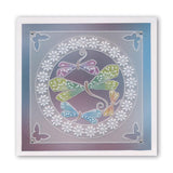 Baby Tina's Dragonfly Fun A6 Square Groovi Plate