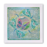 Baby Butterfly Wreath A6 Square Groovi Plate