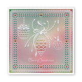 Tina's Christmas Baubles <br/>A4 Square Groovi Plate