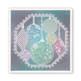 Tina's Christmas Baubles <br/>A4 Square Groovi Plate